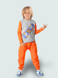 Turuncu Kaykay Baggy Pantolon Takım - Casabony Kids