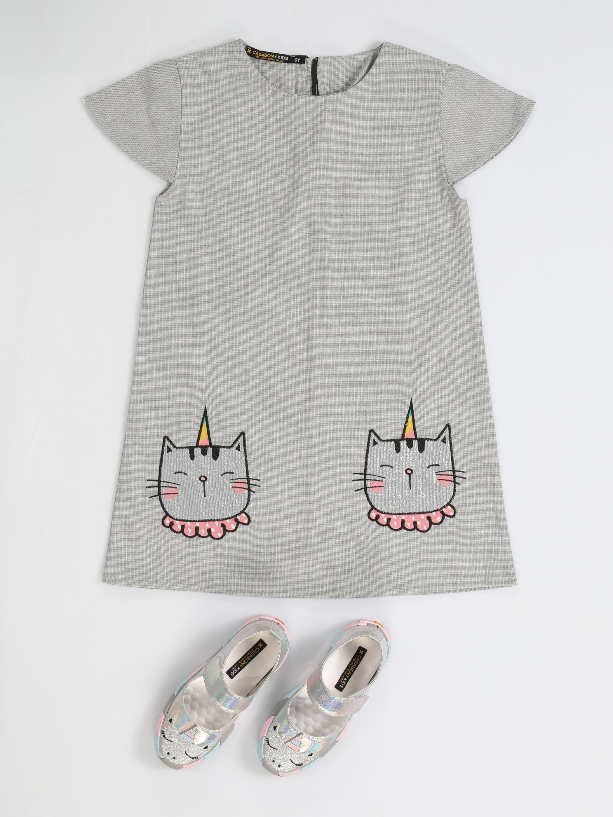 Unicat Dokuma Kız Elbise - Casabony Kids
