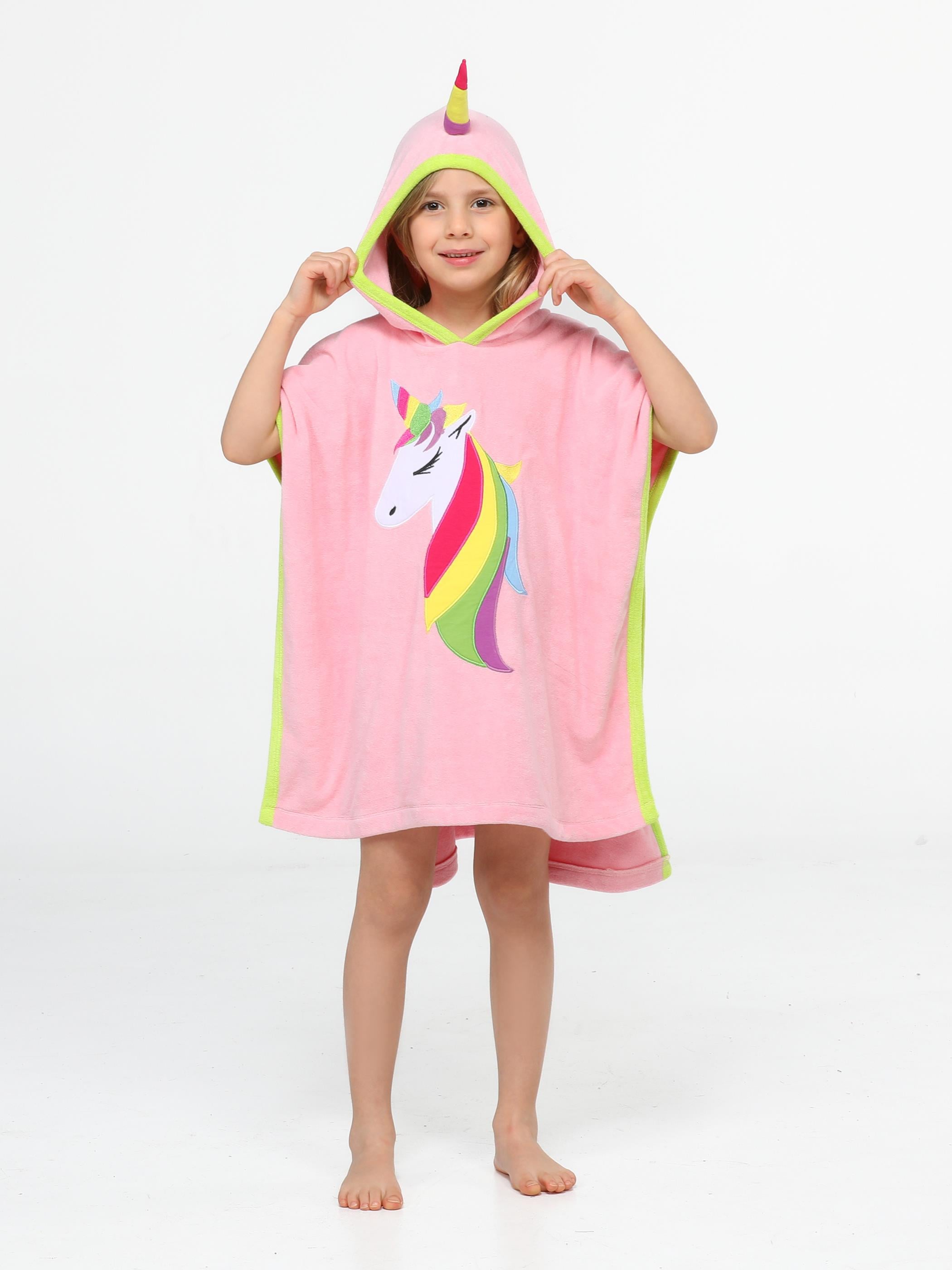 Unicorn 2 Kat Panço Kız Çocuk Plaj Havlusu - Casabony Kids