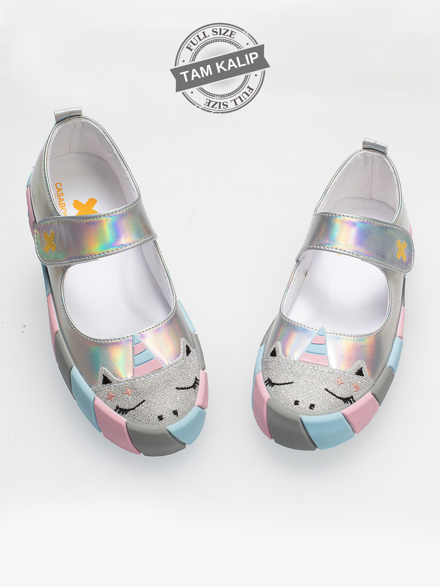 Unicorn 3d Hologram Kız Çocuk Sneakers - Casabony Kids