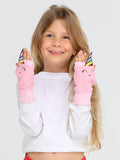 Unicorn 3d Kız Çocuk Polar Eldiven - Casabony Kids