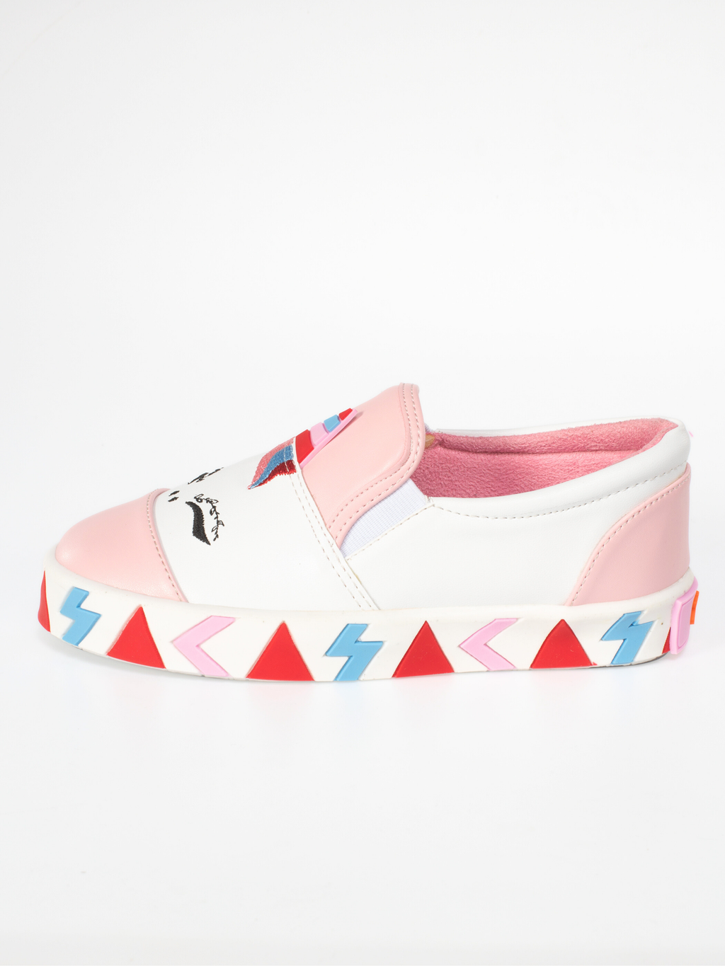 Unicorn Beyaz Lastikli Kız Sneakers - Casabony Kids