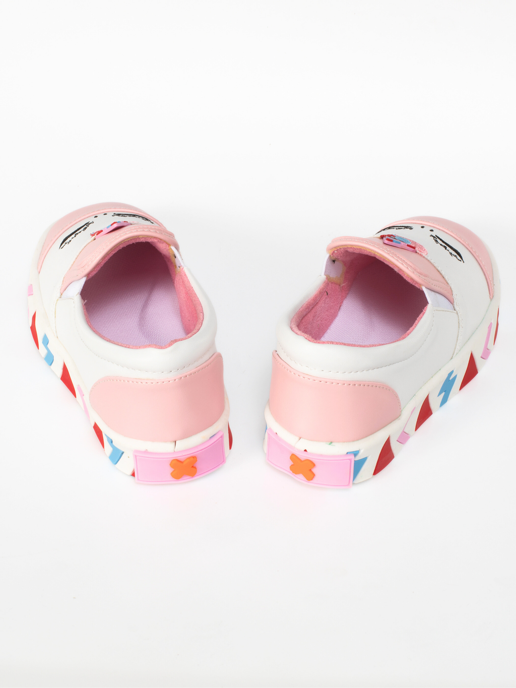 Unicorn Beyaz Lastikli Kız Sneakers - Casabony Kids