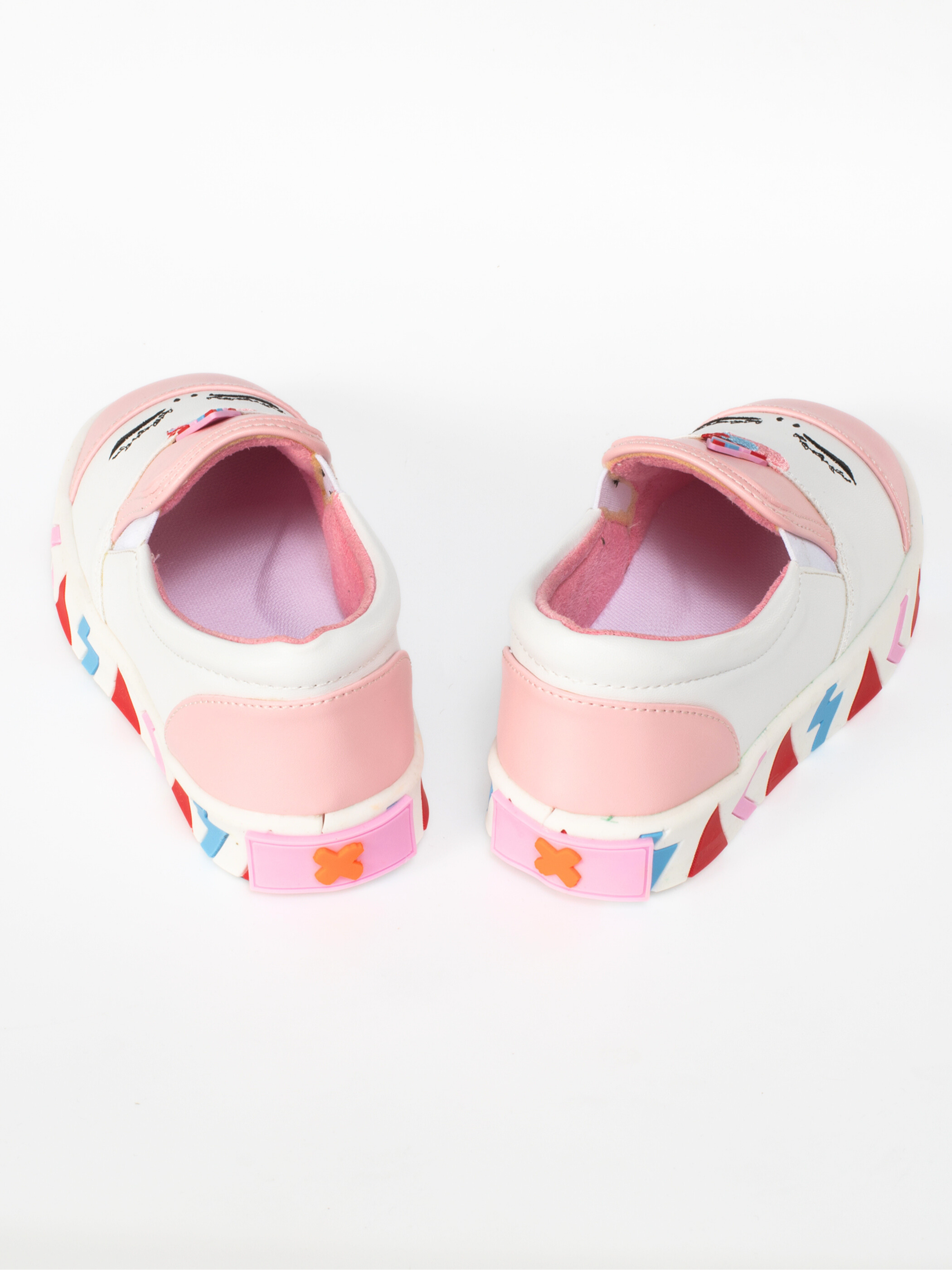 Unicorn Beyaz Lastikli Kız Sneakers - Casabony Kids