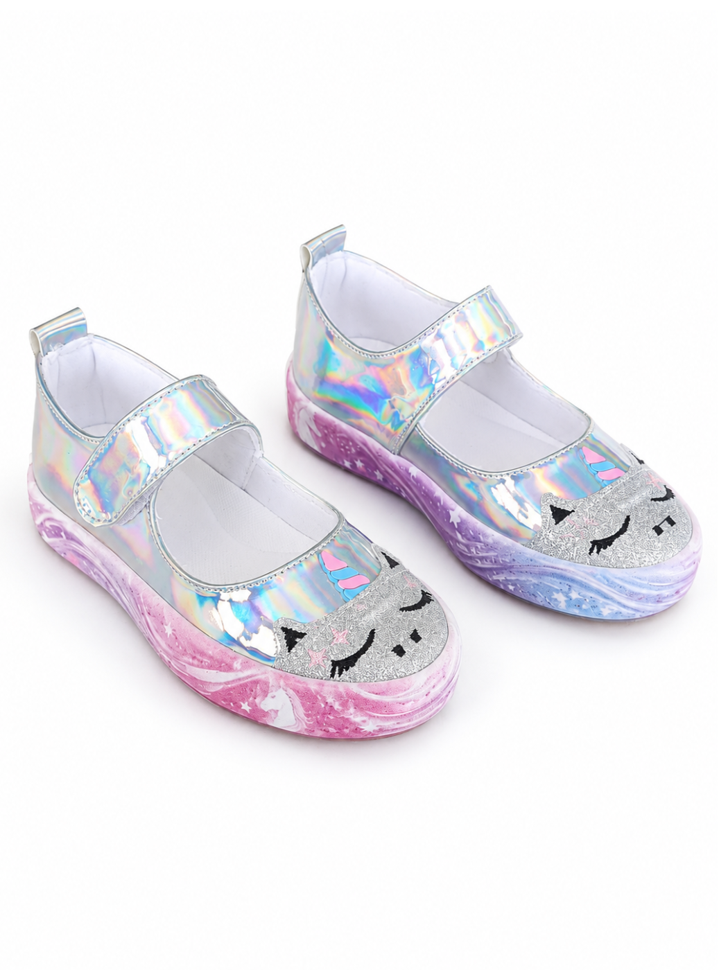 Unicorn Dream Hologram Kız Çocuk Babet Sneakers - Casabony Kids