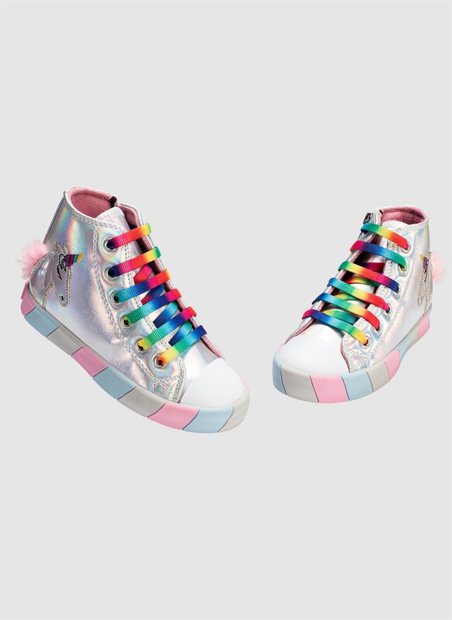 Unicorn Hologram Ortopedik Kız Sneakers - Casabony Kids