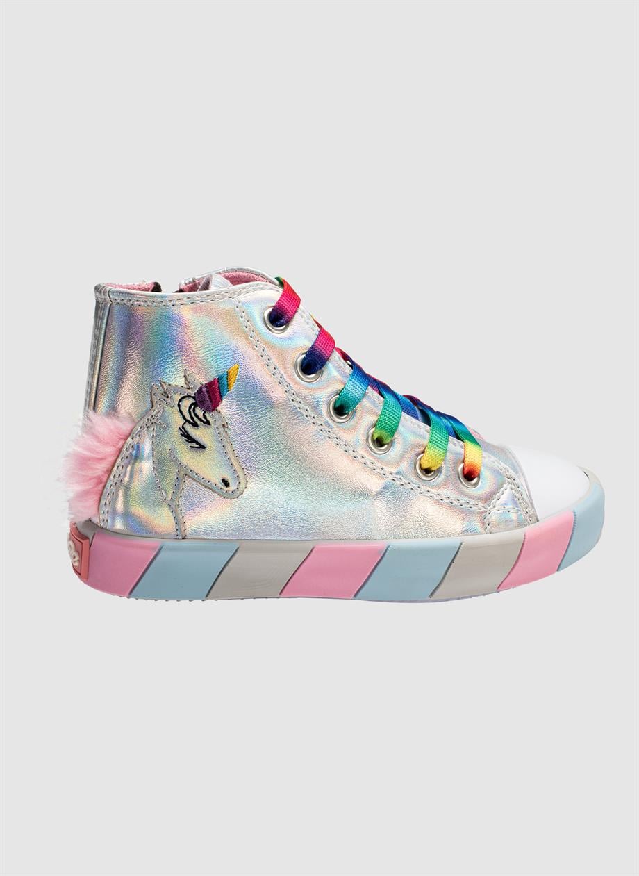 Unicorn Hologram Ortopedik Kız Sneakers - Casabony Kids