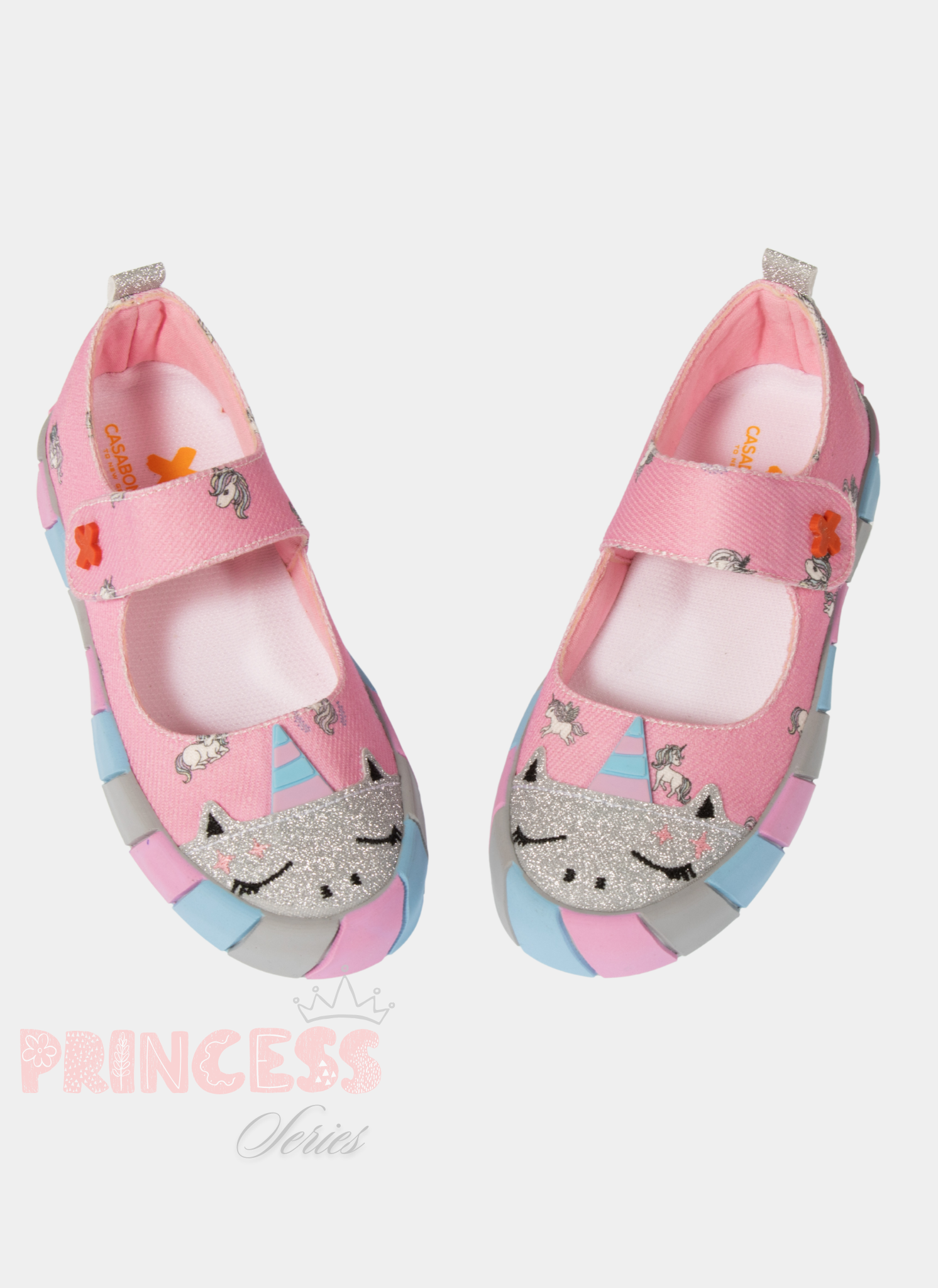 Unicorn Kanvas 3D Baskılı Kız Çocuk Babet - Casabony Kids