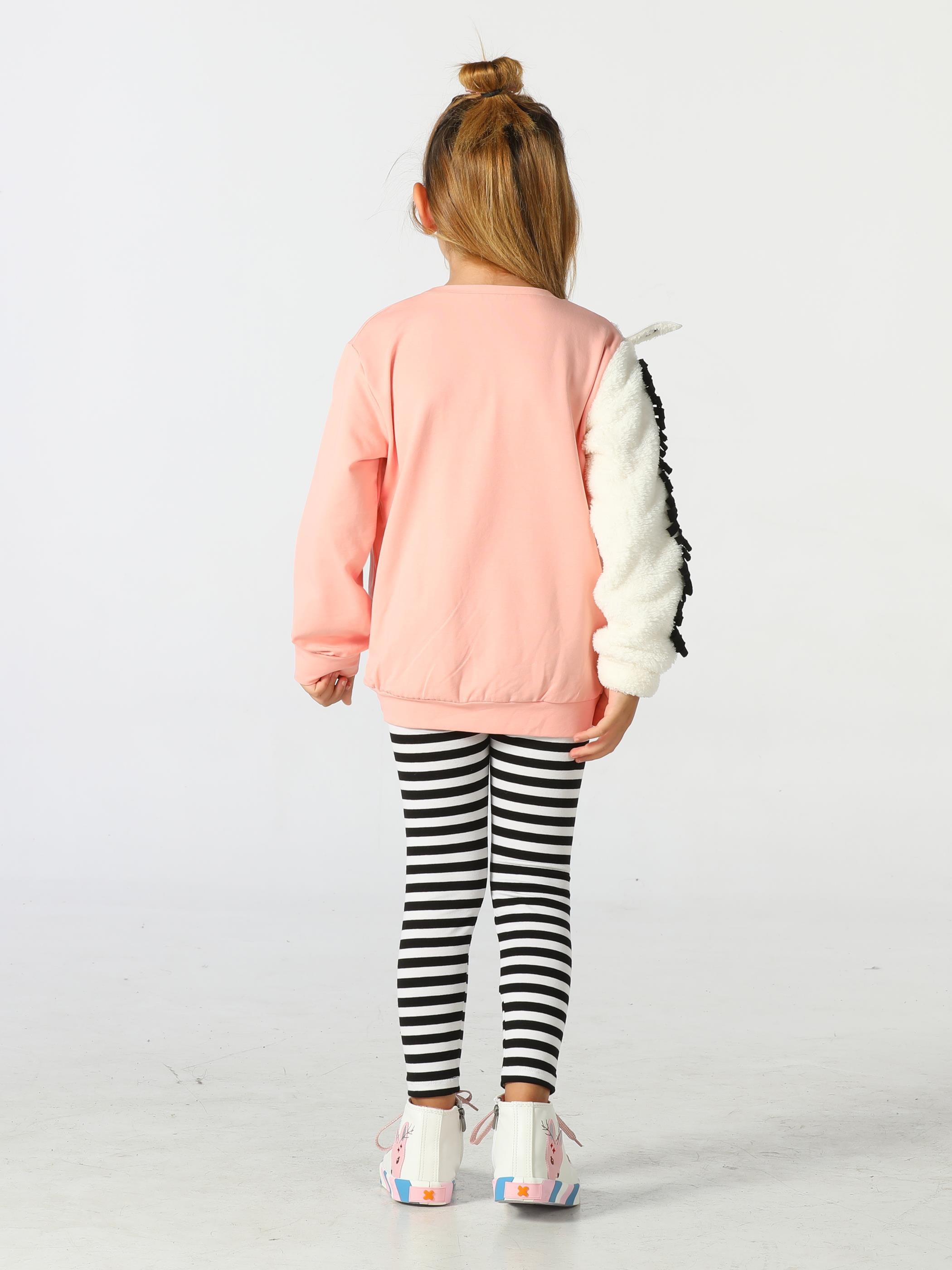 Unicorn Kollu Yumoş Sweat-Tayt Takım - Casabony Kids