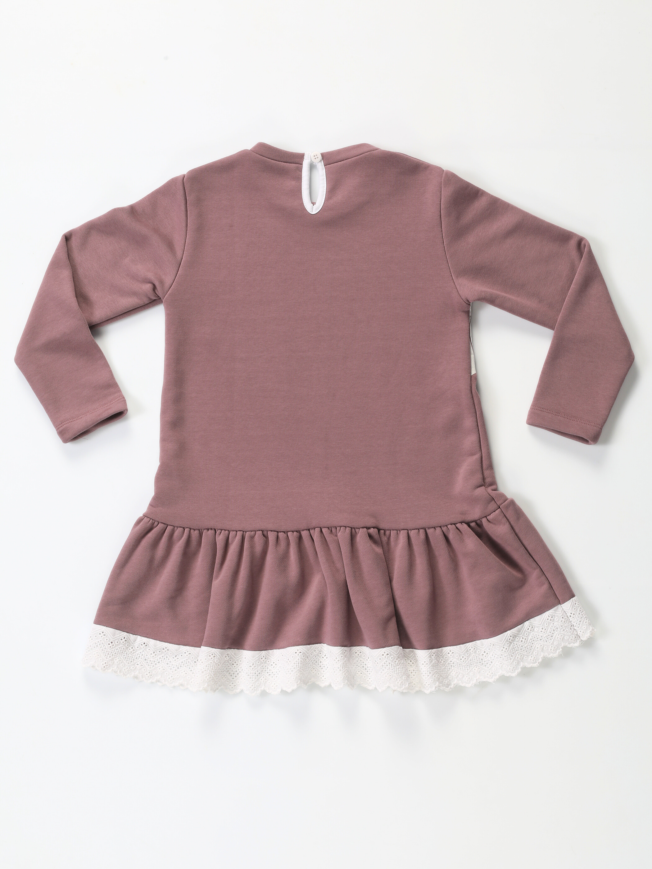 Unicorns Dantelli Lila Kız Elbise - Casabony Kids