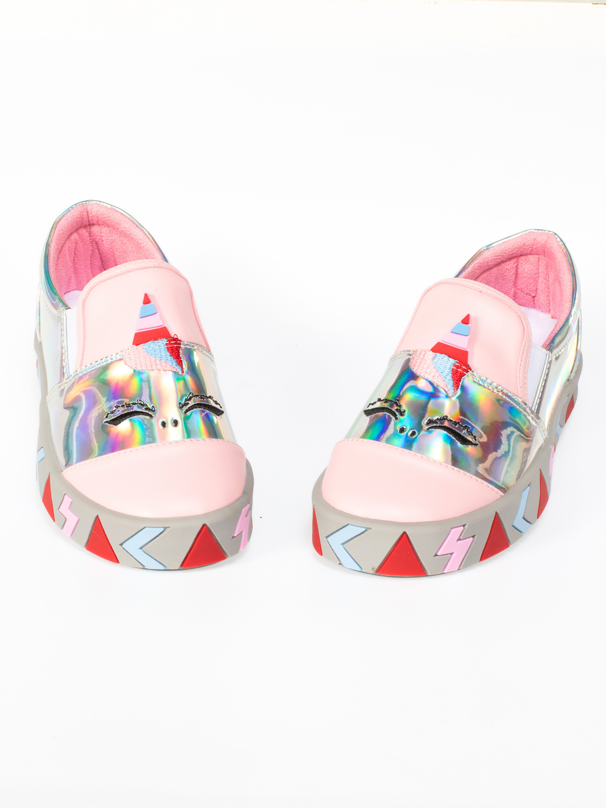 Unique Kısa Hologram Ortopedik Kız Çocuk Sneakers - Casabony Kids