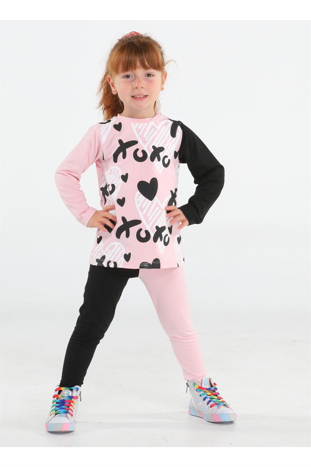 Xo Kalpli Kız Çocuk Tunik Takım - Casabony Kids