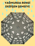 Yağmurda Rengi Değişen Gri Erkek Çocuk Çocuk Şemsiye - Casabony Kids