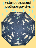 Yağmurda Rengi Değişen Lacivert Erkek Çocuk Şemsiye - Casabony Kids