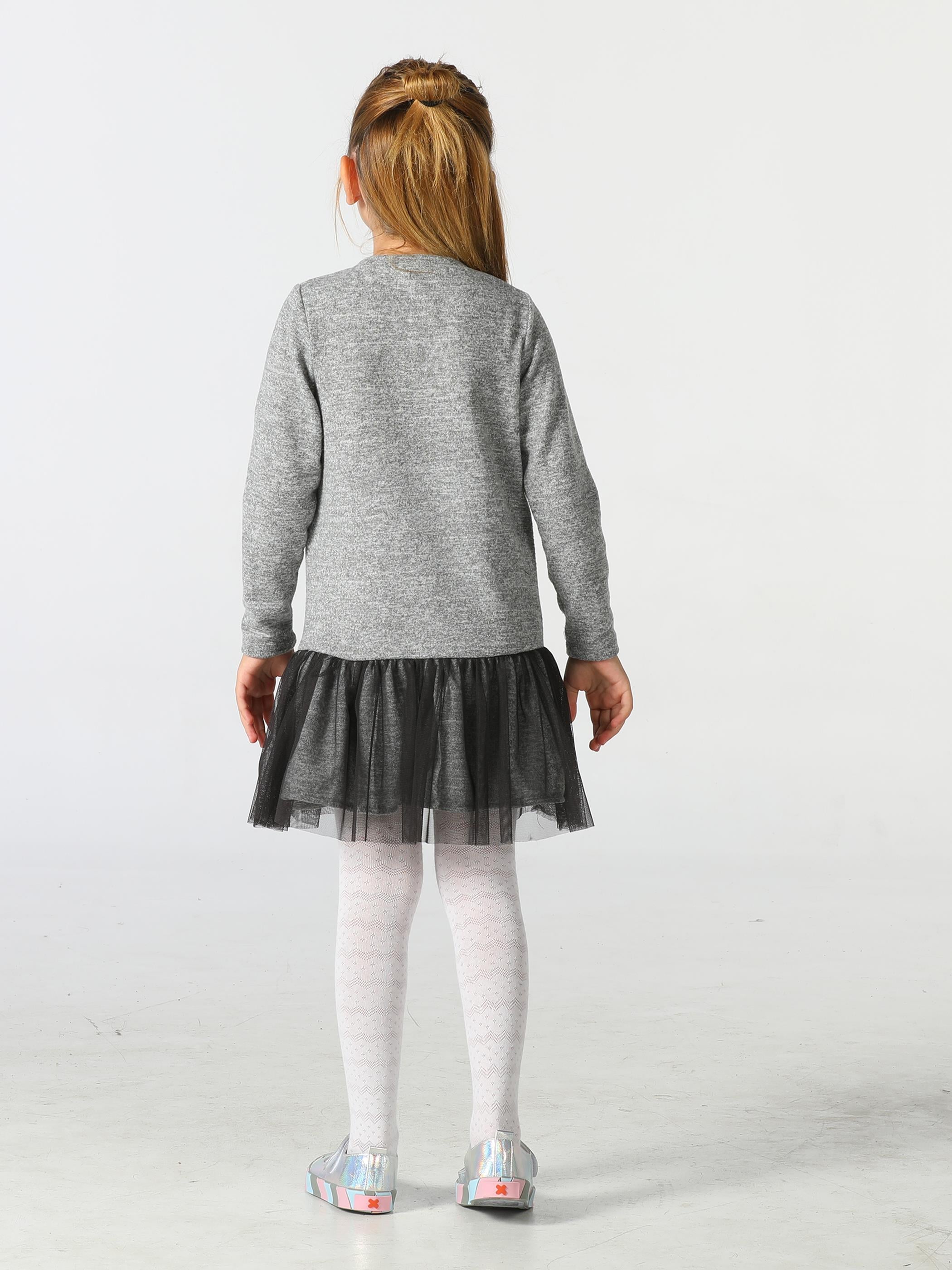 Yumoş Detaylı Kız Çocuk Elbise - Casabony Kids