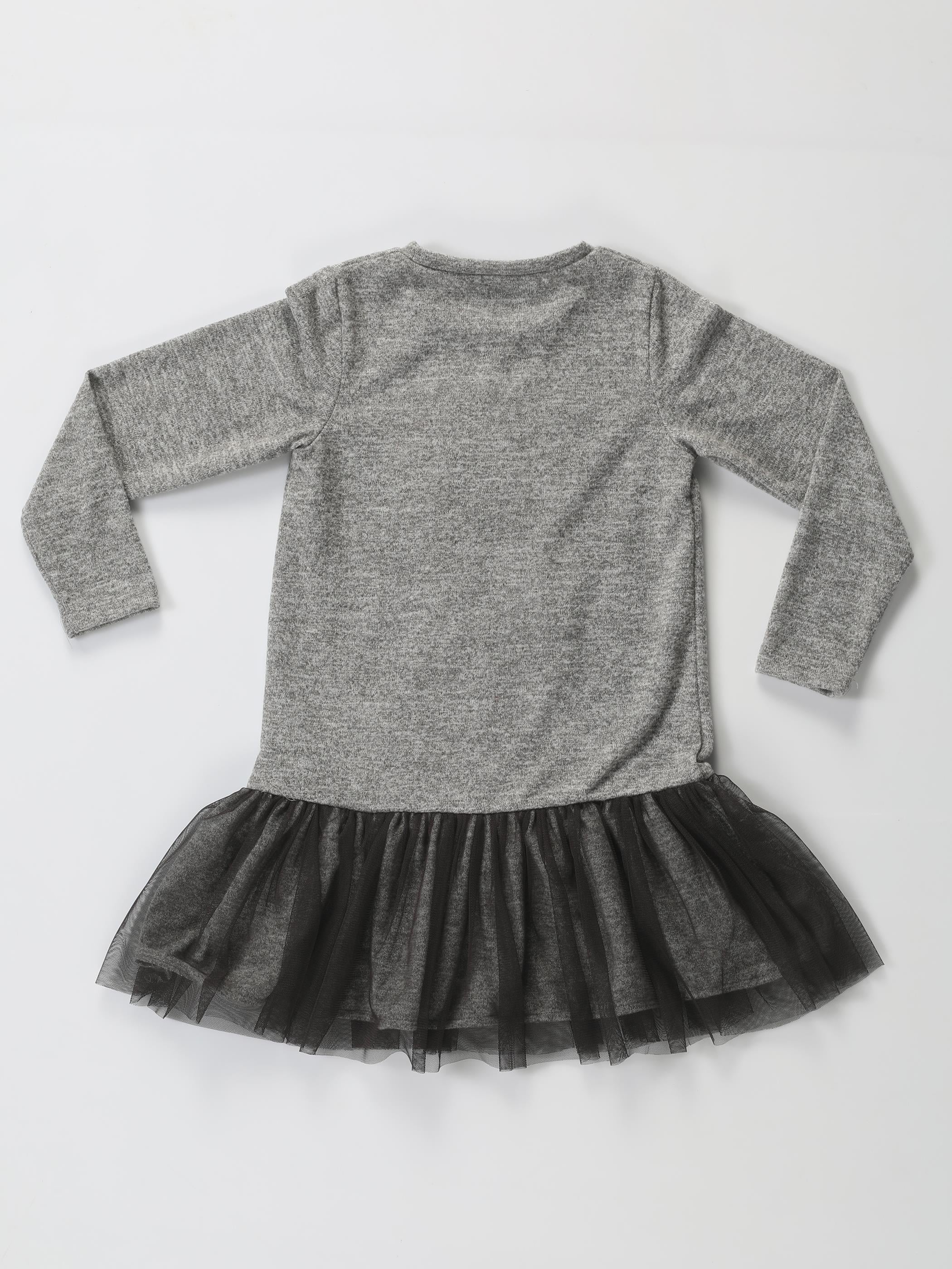 Yumoş Detaylı Kız Çocuk Elbise - Casabony Kids